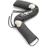 Los mejores  - Cojin Gris para Puertas y Ventanas - Lavable - Pesado 1kg - Burlete Decorativo - Cortavientos- Quitafrios- Aislante